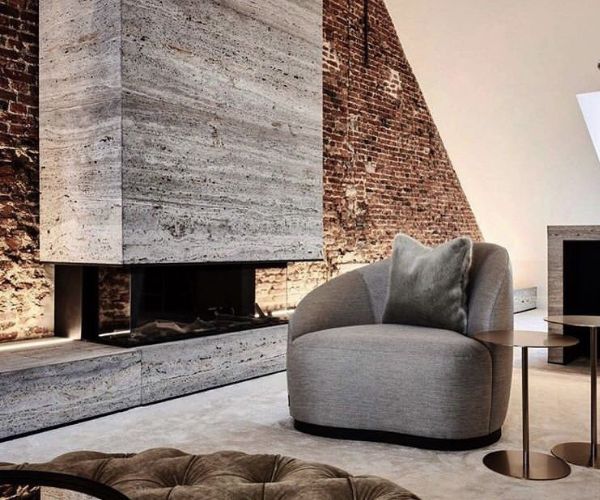 Silver Grey Travertine Marble