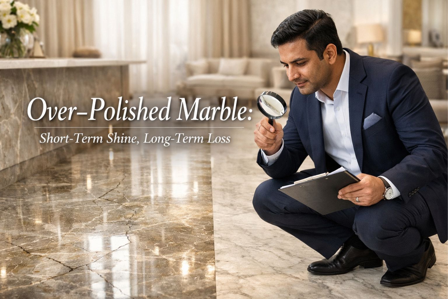 You are currently viewing Over-Polished Marble: Short-Term Shine, Long-Term Loss