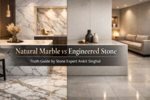 Read more about the article Natural Marble vs Engineered Stone – The Ultimate Truth Guide