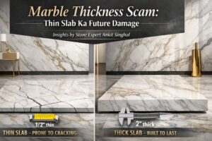 Read more about the article Marble Thickness Scam: Thin Slab Ka Future Damage
