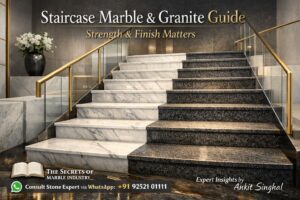 Read more about the article Staircase Marble and Granite Guide: Strength & Finish Matters