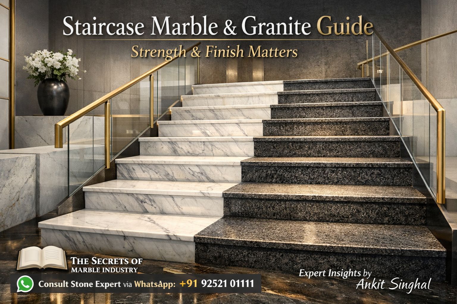 You are currently viewing Staircase Marble and Granite Guide: Strength & Finish Matters