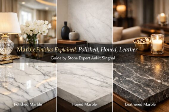 Marble Finishes Explained: Polished, Honed, Leather – Guide