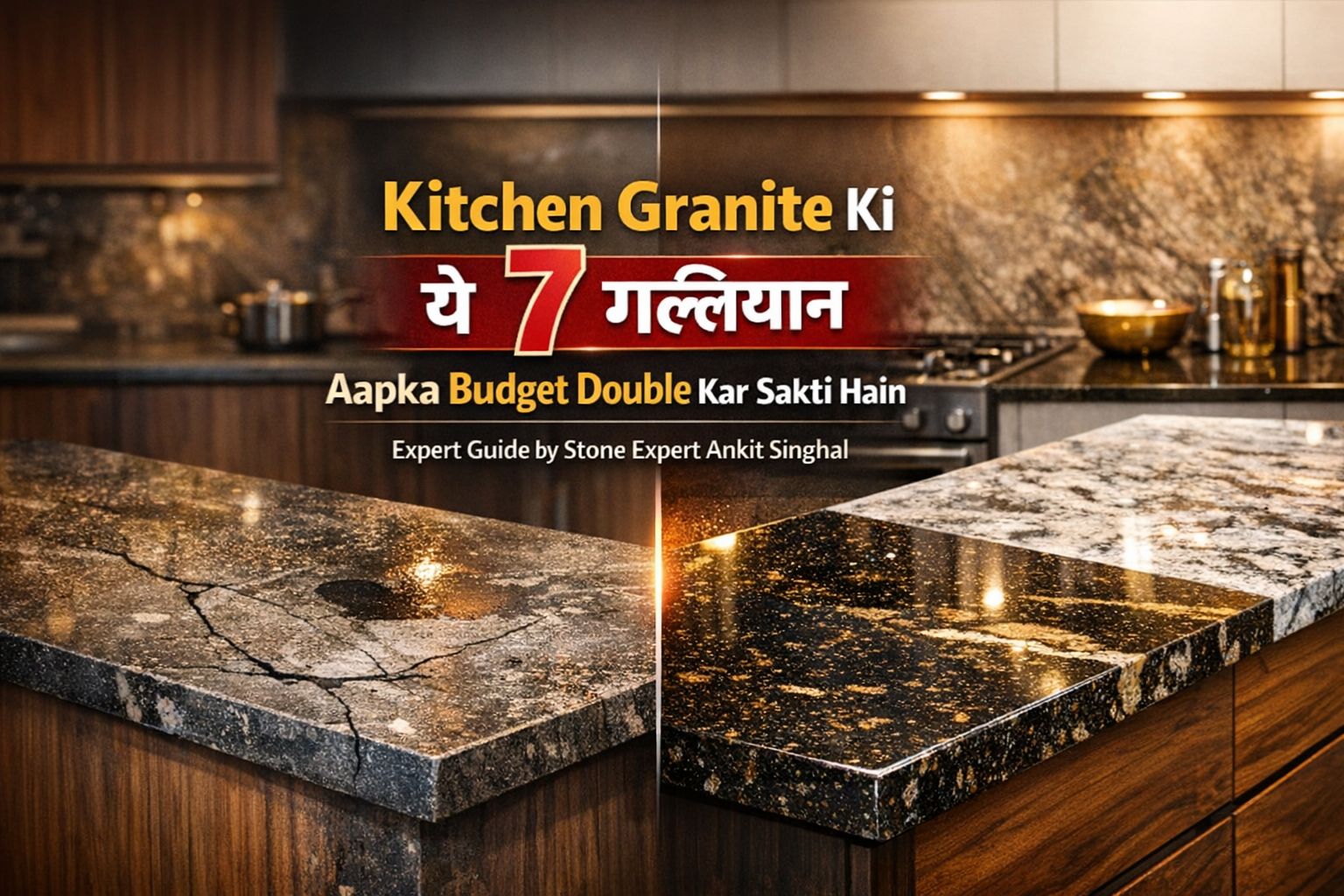 You are currently viewing Ye 7 Galtiyan Kitchen Granite Kharidte Time Aapka Budget Double Kar Sakti Hain