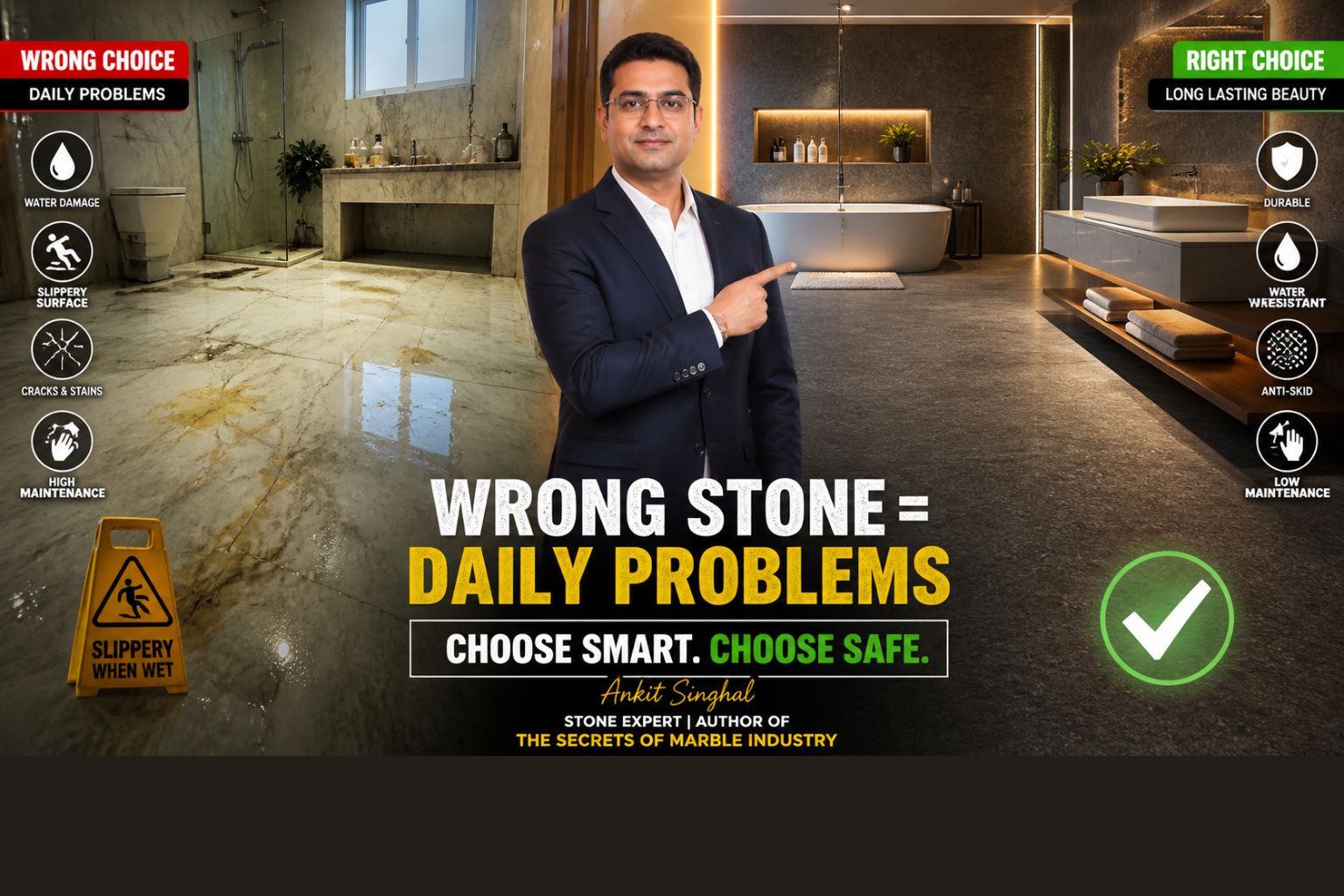 You are currently viewing Wrong Stone in Bathroom = Daily Problems
