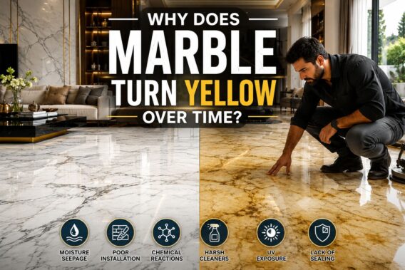 What Causes Marble to Turn Yellow Over Time?