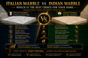 Read more about the article Italian Marble vs Indian Marble: Which Is the Best Choice for Your Home?