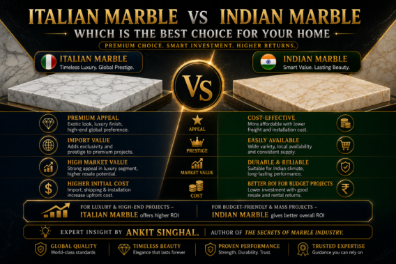 Italian Marble vs Indian Marble: Which Is the Best Choice for Your Home?