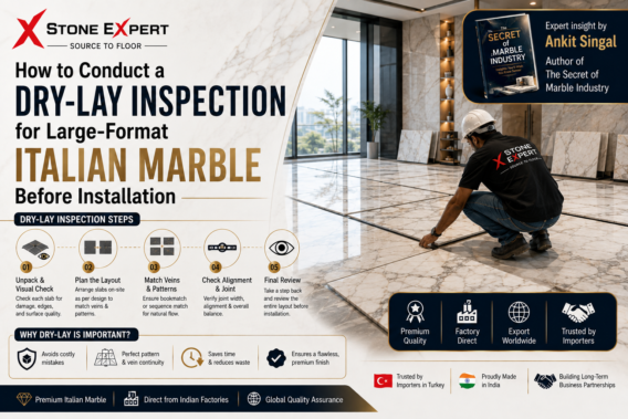 How to Conduct a Dry-Lay Inspection for Large-Format Italian Marble Before Installation