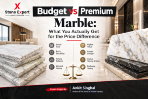 Read more about the article Budget vs Premium Marble: What You Actually Get for the Price Difference