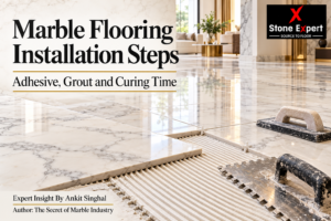 Read more about the article Marble Flooring Installation Steps: Adhesive, Grout and Curing Time