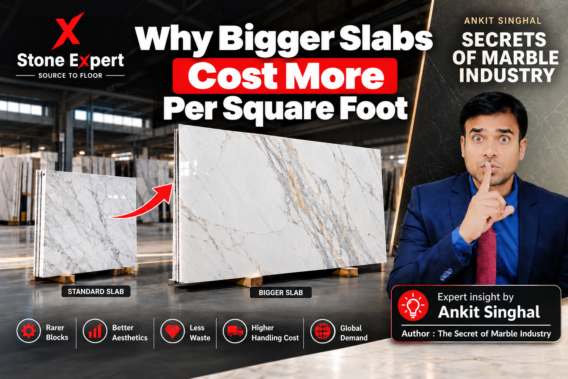 Why Bigger Marble Slabs Cost More Per Square Foot